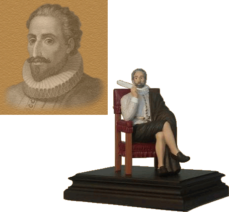 Miguel de Cervantes figurine