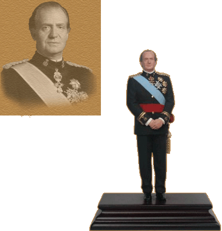 King of Spain Juan Carlos I figurine