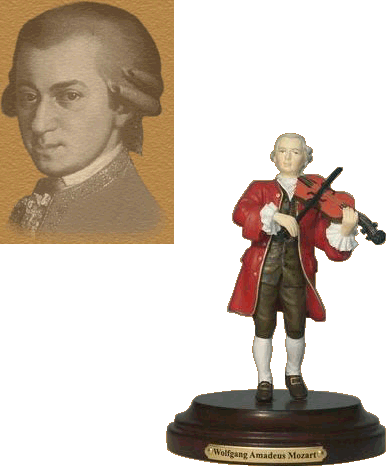 Mozart Wolfgang Amadeus figurine