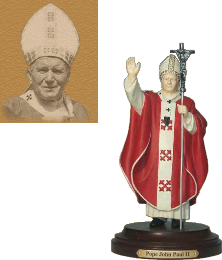 Папа Иоанн Павел II статуэтка